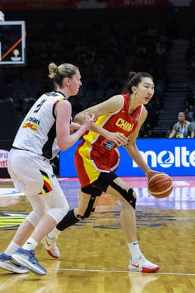 WUHAN, CHINA - MARCH 12: Han Xu 15 of China drives the ball during the group A match between China and Belgium at FIBA Women s World Cup Qualifying Tournaments on March 12, 2026 in Wuhan, Hubei Province of China.  Copyright: xVCGx 111627619814