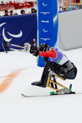 PARALYMPICS - Winter Paralympics Milano Cortina 2026 CORTINA D AMPEZZO,ITALY,14.MAR.26 - PARALYMPICS, ALPINE SKIING - Paralympic Winter games, Winterspiele,Spiele, Summer games Milano Cortina 2026, slalom, women. Image shows Christina Obwexer (AUT).  GEPAxpictures xMatthiasxTrinkl