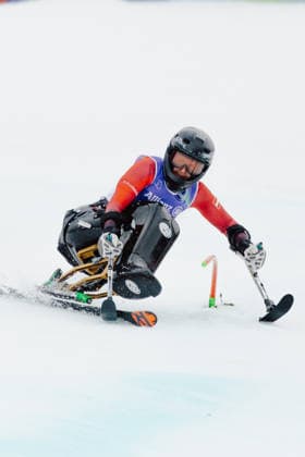 PARALYMPICS - Winter Paralympics Milano Cortina 2026 CORTINA D AMPEZZO,ITALY,14.MAR.26 - PARALYMPICS, ALPINE SKIING - Paralympic Winter games, Winterspiele,Spiele, Summer games Milano Cortina 2026, slalom, women. Image shows Christina Obwexer (AUT).  GEPAxpictures xMatthiasxTrinkl