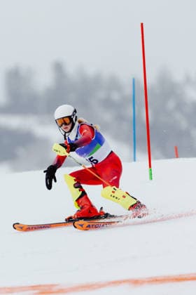 PARALYMPICS - Winter Paralympics Milano Cortina 2026 CORTINA D AMPEZZO,ITALY,14.MAR.26 - PARALYMPICS, ALPINE SKIING - Paralympic Winter games, Winterspiele,Spiele, Summer games Milano Cortina 2026, slalom, women. Image shows Laura Streng (AUT).  GEPAxpictures xMaticxKlansek