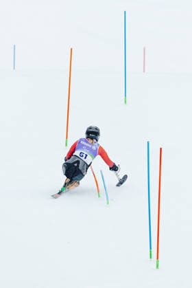 PARALYMPICS - Winter Paralympics Milano Cortina 2026 CORTINA D AMPEZZO,ITALY,14.MAR.26 - PARALYMPICS, ALPINE SKIING - Paralympic Winter games, Winterspiele,Spiele, Summer games Milano Cortina 2026, slalom, women. Image shows Christina Obwexer (AUT).  GEPAxpictures xMaticxKlansek