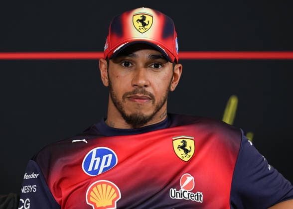 F1 Chinese Grand Prix 2026 - Qualifying Session SHANGHAI, CHINA - MARCH 14: Lewis Hamilton of Scuderia Ferrari HP speaks to the media during the post-qualifying press conference, PK, Pressekonferenz at the 2026 Chinese Grand Prix, at the Shanghai International Circuit, in Shanghai, China, on March 14, 2026. Shanghai China  Copyright: xArturxWidakx originalFilename:widak-f1chines260314_npDIX.jpg