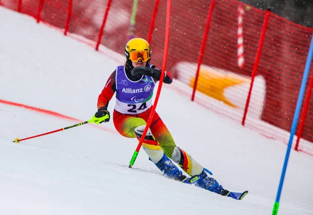 Milano Cortina 2026 Paralympic Winter games, Winterspiele,Spiele, Summer games - Para Alpine Skiing Andrea Rothfuss von Team Deutschland beim Para Alpine Skiing Slalom der Frauen bei Milano Cortina 2026 Paralympic Winter Games am 14.03.2026 *** Milano Cortina 2026 Paralympic Winter Games Para Alpine Skiing Andrea Rothfuss from Team Germany in the womens Para Alpine Skiing Slalom at Milano Cortina 2026 Paralympic Winter Games on 14 03 2026 Copyright: xBEAUTIFULxSPORTS MarcusxHartmannx