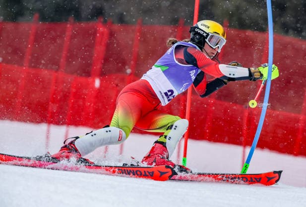Milano Cortina 2026 Paralympic Winter games, Winterspiele,Spiele, Summer games - Para Alpine Skiing Anna-Marie Rieder von Team Deutschland beim Para Alpine Skiing Slalom der Frauen bei Milano Cortina 2026 Paralympic Winter Games am 14.03.2026 *** Milano Cortina 2026 Paralympic Winter Games Para Alpine Skiing Anna Marie Rieder from Team Germany in the womens Para Alpine Skiing Slalom at Milano Cortina 2026 Paralympic Winter Games on 14 03 2026 Copyright: xBEAUTIFULxSPORTS MarcusxHartmannx