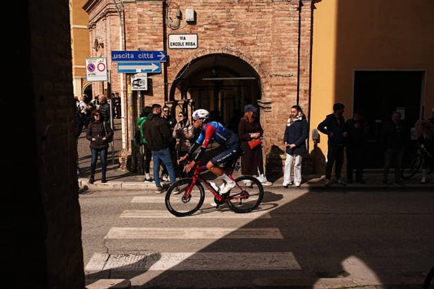 Geniets KÃ vin Of Groupama-Fdj United during the 188-kilometer Stage 6 of the Tirreno-Adriatico cycling race from San Severino Marche to Camerino - Italy - Saturday, March 14, 2026. - cycling.  Copyright: xMarcoxAlpozzi LaPressex