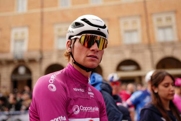 Van Der Poel Mathieu Of Alpecin-Premier Tech during the 188-kilometer Stage 6 of the Tirreno-Adriatico cycling race from San Severino Marche to Camerino - Italy - Saturday, March 14, 2026. - cycling.  Copyright: xMassimoxPaolone LaPressex