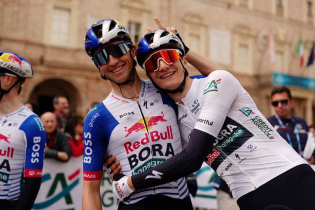 Pellizzari Giulio Of Red Bull - Bora - Hansgrohe during the 188-kilometer Stage 6 of the Tirreno-Adriatico cycling race from San Severino Marche to Camerino - Italy - Saturday, March 14, 2026. - cycling.  Copyright: xMassimoxPaolone LaPressex