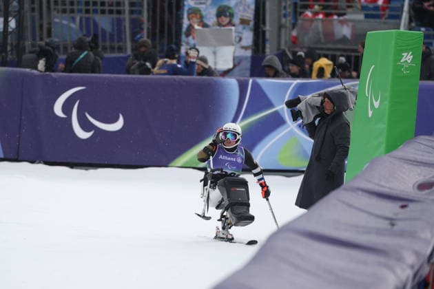 March 14, 2026, Milan, Lombardy, Italy: Nette Kiviranta of Finland in Paralympic Ã’Sit SkiO competition at Cortina de Ampezzo. Milan Italy - ZUMAg209 20260314_oly_g209_128 Copyright: xJonxGaedex