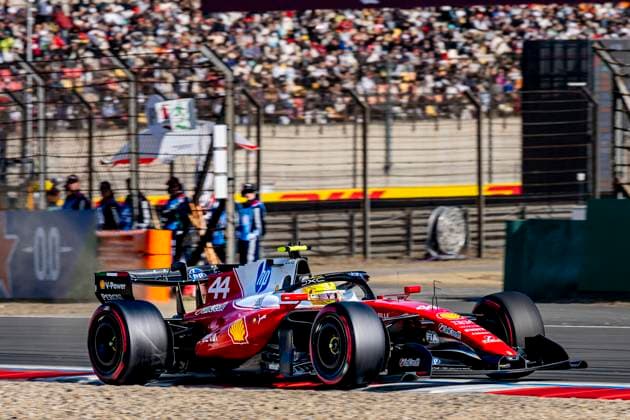 SHANGHAI Formula 1 driver Lewis Hamilton of Scuderia Ferrari HP during the Formula 1 China Shanghai qualifying at the Shanghai International Circuit on March 14, 2025 in Shanghai, China Photo by DeFodi Images