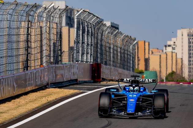 SHANGHAI Formula 1 driver Alexander Albon of Atlassian Williams F1 Team during the Formula 1 China Shanghai qualifying at the Shanghai International Circuit on March 14, 2025 in Shanghai, China Photo by DeFodi Images