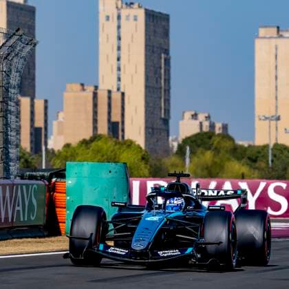 SHANGHAI Formula 1 driver George Russell of Mercedes AMG Petronas Formula One Team during the Formula 1 China Shanghai qualifying at the Shanghai International Circuit on March 14, 2025 in Shanghai, China Photo by DeFodi Images