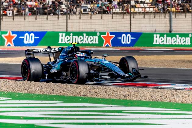 SHANGHAI Formula 1 driver Kimi Antonelli of Mercedes AMG Petronas Formula One Team during the Formula 1 China Shanghai qualifying at the Shanghai International Circuit on March 14, 2025 in Shanghai, China Photo by DeFodi Images