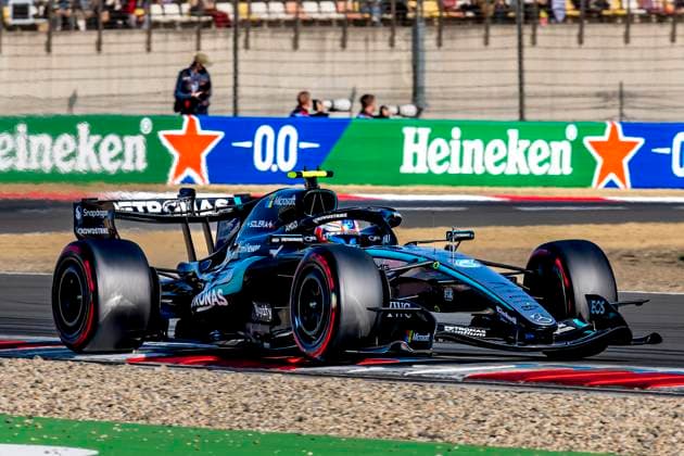 SHANGHAI Formula 1 driver Kimi Antonelli of Mercedes AMG Petronas Formula One Team during the Formula 1 China Shanghai qualifying at the Shanghai International Circuit on March 14, 2025 in Shanghai, China Photo by DeFodi Images