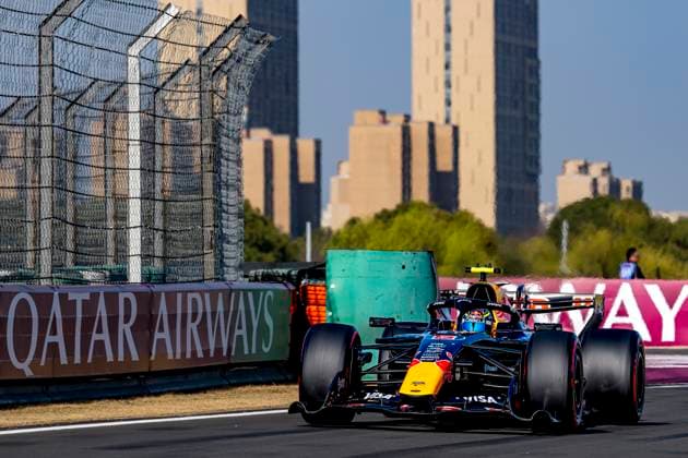 SHANGHAI Formula 1 driver Isack Hadjar of Oracle Red Bull Racing during the Formula 1 China Shanghai qualifying at the Shanghai International Circuit on March 14, 2025 in Shanghai, China Photo by DeFodi Images