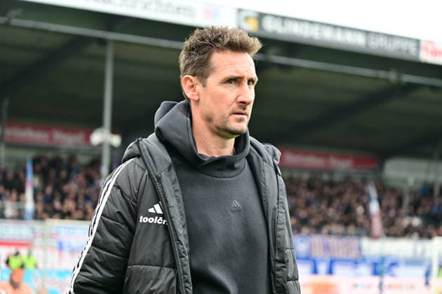 14 03 2026, Football, Men, 2 BL Bundesliga , Season 2025 2026, Holstein Kiel 1 FC Nürnberg, 26 Matchday Coach Miroslav Klose Nürnberg Kiel, Holstein Stadion Holstein Stadion Schleswig Holstein Germany
