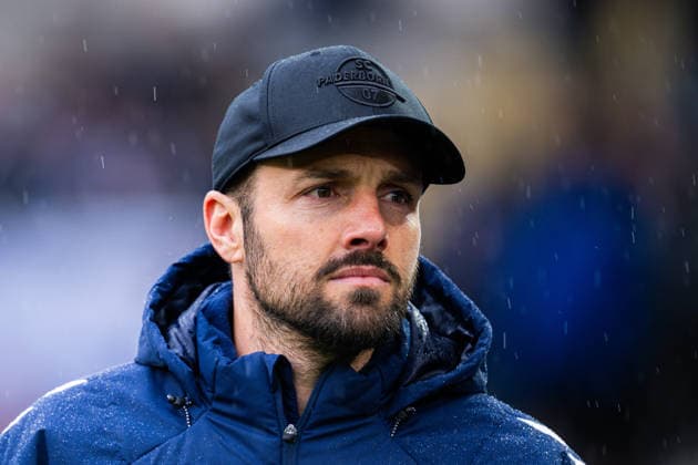 14 03 2026 Soccer, 2025 2026, 2 Bundesliga, Matchday 26, DSC Arminia Bielefeld SC Paderborn 07 Ralf Kettemann Coach Paderborn DFL REGULATIONS PROHIBIT ANY USE OF PHOTOGRAPHS AS IMAGE SEQUENCES AND OR QUASI VIDEO