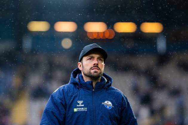 14 03 2026 Soccer, 2025 2026, 2 Bundesliga, Matchday 26, DSC Arminia Bielefeld SC Paderborn 07 Ralf Kettemann Coach Paderborn DFL REGULATIONS PROHIBIT ANY USE OF PHOTOGRAPHS AS IMAGE SEQUENCES AND OR QUASI VIDEO