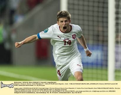 Football, EURO 2012, Russia - Czech Republic, Second half match scenes