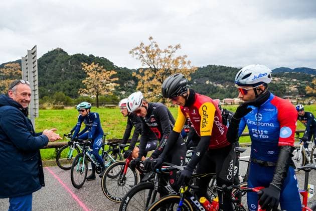Thierry Gouvenou pictured before the seventh stage of 84th edition of the Paris-Nice cycling race, from Nice to Isola (120,4 km), on Saturday 14 March 2026. DAVIDxPINTENS  x167439338x