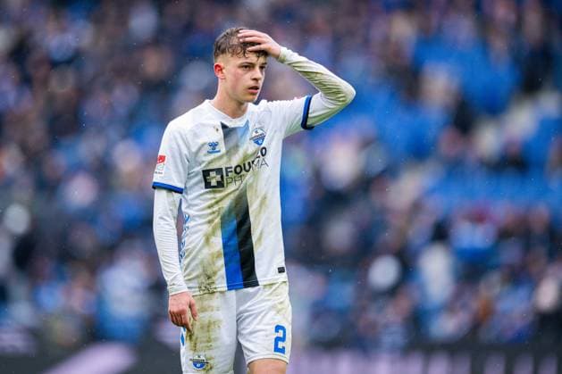 14 03 2026 Soccer, 2025 2026, 2 Bundesliga, Matchday 26, DSC Arminia Bielefeld SC Paderborn 07 Ruben Müller Paderborn DFL REGULATIONS PROHIBIT ANY USE OF PHOTOGRAPHS AS IMAGE SEQUENCES AND OR QUASI VIDEO