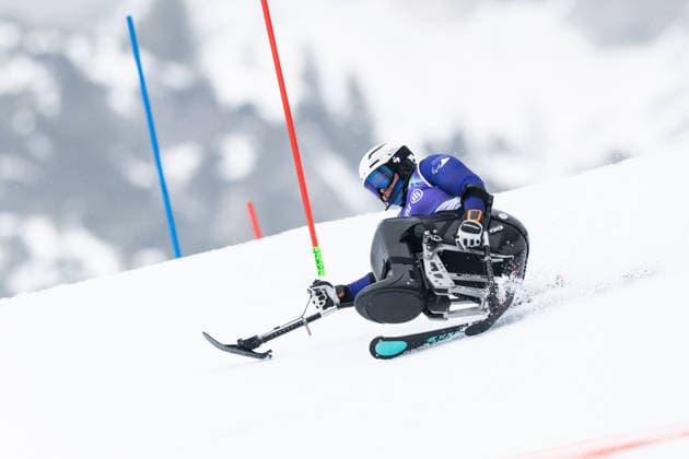 Para Alpine Skiing - Milano Cortina 2026 Winter Paralympic Games: Day 8 Sarah Hundert (LIE) competes in the Women s Para Alpine Skiing Slalom on day eight of the Milano Cortina 2026 Winter Paralympic Games at Tofane Alpine Skiing Centre in Cortina d Ampezzo, Italy, on March 14, 2026. Cortina d Ampezzo Italy  Copyright: xMauroxUjettox originalFilename:ujetto-paraalpi260314_npFx8.jpg