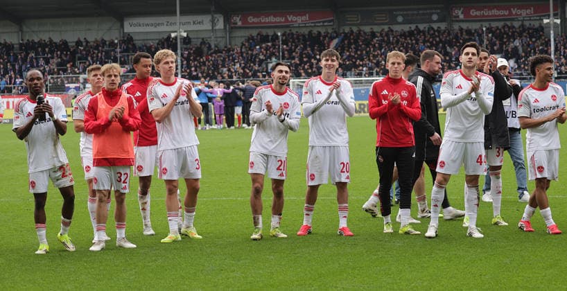Football, Men, Season 2025 2026, 2 BL, Holstein Stadion, Holstein Kiel vs 1 FC Nuernberg, 2 3 DFL REGULATIONS PROHIBIT ANY USE OF PHOTOGRAPHS AS IMAGE SEQUENCES AND OR QUASI VIDEO