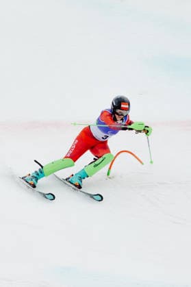 PARALYMPICS - Winter Paralympics Milano Cortina 2026 CORTINA D AMPEZZO,ITALY,14.MAR.26 - PARALYMPICS, ALPINE SKIING - Paralympic Winter games, Winterspiele,Spiele, Summer games Milano Cortina 2026, slalom, women. Image shows Veronika Aigner (AUT).  GEPAxpictures xMatthiasxTrinkl