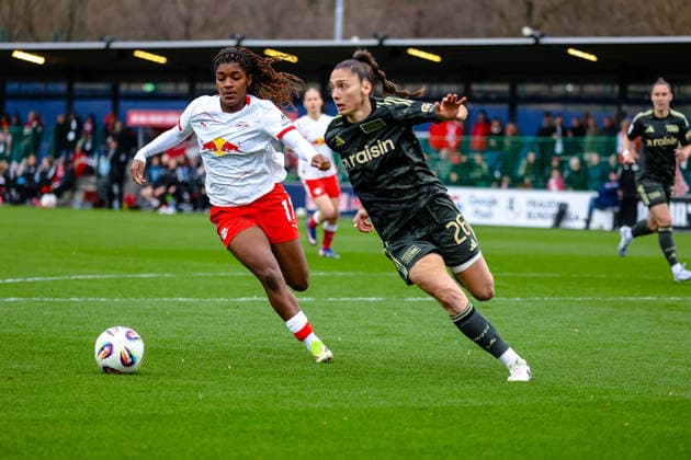 Delice Boboy RB Leipzig Frauen, 17 Laufduell Amber Tysiak 1 FC Union Berlin Frauen, 26 , RB Leipzig Frauen vs 1 FC Union Berlin Frauen, Fußball, Google Pixel Frauen Bundesliga, 20 Spieltag, Saison 2025 2026, 14 03 2026 ,¨ DFL REGULATIONS PROHIBIT ANY USE OF PHOTOGRAPHS AS IMAGE SEQUENCES AND OR QUASI VIDEO,¨ RB Leipzig Frauen vs 1 FC Union Berlin Frauen, Football, Google Pixel Frauen Bundesliga, 20 Matchday, Season 2025 2026, 14 03 2026 Leipzig Copyright: xEibner-Pressefoto LauraxRoemerx EP_LRR