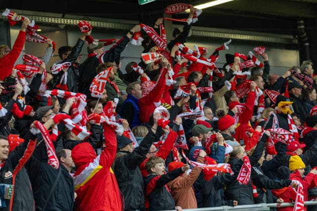 Germany, Google Pixel Womens Bundesliga, Season 2025 2026, Matchday 20, Training Center Cottaweg, RB Leipzig vs 1 FC Union Berlin, Fan scene with scarf Copyright: xMichellexLukax