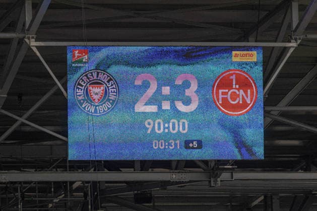14 03 2026 Football 2 Bundesliga Men Season 2025 2026 26 Matchday KSV Holstein Kiel 1 FC Nuremberg Kiel in blue, Nuremberg in white There was nothing to get for Kiel in their own stadium this afternoon Kiel Holstein Stadion, Westring 501 Schleswig Holstein Germany