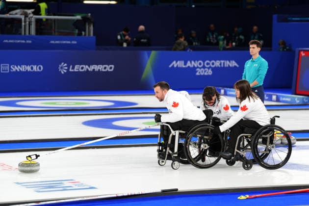 CORTINA, ITALY 20260314 Canada wins gold after defeating China in the mixed curling final at the Paralympics at the Cortina Curling Olympic Stadium. *** The image is included in the SPORTS PACKAGE. For others PAYMENT IMAGE *** CORTINA ITALY x9200x *** CORTINA, ITALY 20260314 Canada wins gold after defeating China in the mixed curling final at the Paralympics at the Cortina Curling Olympic Stadium The image is included in the SPORTS PACKAGE For others PAYMENT IMAGE CORTINA ITALY x9200x  Copyright: xBjörnxLarssonxRosvall TTx PARALYMPICS 2026 CURLING FINAL