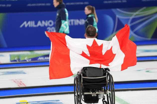 CORTINA, ITALY 20260314 Canada wins gold after defeating China in the mixed curling final at the Paralympics at the Cortina Curling Olympic Stadium. *** The image is included in the SPORTS PACKAGE. For others PAYMENT IMAGE *** CORTINA ITALY x9200x *** CORTINA, ITALY 20260314 Canada wins gold after defeating China in the mixed curling final at the Paralympics at the Cortina Curling Olympic Stadium The image is included in the SPORTS PACKAGE For others PAYMENT IMAGE CORTINA ITALY x9200x  Copyright: xBjörnxLarssonxRosvall TTx PARALYMPICS 2026 CURLING FINAL