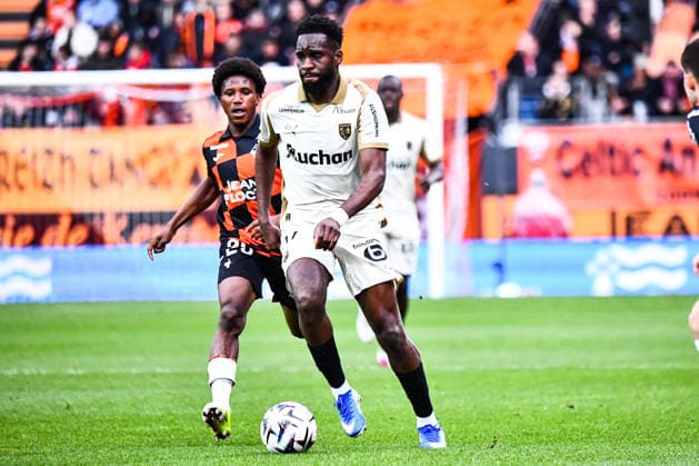 FOOTBALL : FC Lorient vs RC Lens - Ligue 1 - JournÃ e 26 - 14 03 2026 Odsonne Edouard (RC Lens) LorientFrance  Copyright: xBaptistexAutissierx