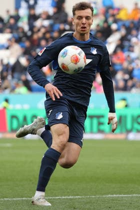 14 03 2026, xtvx, Soccer 1 Bundesliga, TSG 1899 Hoffenheim VfL Wolfsburg v l Fisnik Asllani TSG 1899 Hoffenheim Portrait DFL DFB REGULATIONS PROHIBIT ANY USE OF PHOTOGRAPHS as IMAGE SEQUENCES and or QUASI VIDEO Sinsheim