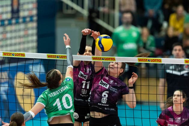Volleyball, Women, VBL, USC Münster - Schwarz-Weiss Erfurt
