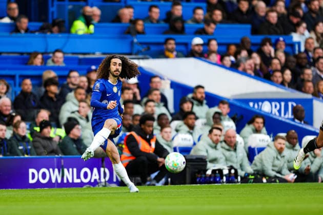 Chelsea v Newcastle United, Premier League Chelsea defender Marc Cucurella (3) during the Premier League match between Chelsea and Newcastle United at Stamford Bridge, London, UK on 14 March 2026. Editorial use only DataCo restrictions apply See www.football-dataco.com , Copyright: xNigelxKeenex PSI-23886-0050