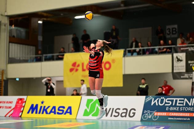 Volleyball I Women I Season 2025 2026 I Bundesliga I Main Round I ETV Hamburger Volksbank Volleys VC Wiesbaden I 14 03 2026 Fiona Dittmann 14, ETV Hamburger Volksbank Volleys Hamburg CU Arena Hamburg Germany Copyright: xLobeca FelixxSchlikisx