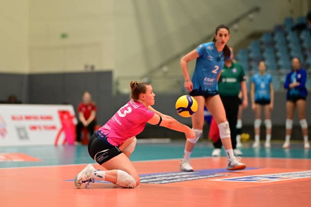 Volleyball I Women I Season 2025 2026 I Bundesliga I Main Round I ETV Hamburger Volksbank Volleys VC Wiesbaden I 14 03 2026 Acceptance Bietau, Lilly 13, VC Wiesbaden Hamburg CU Arena Hamburg Germany Copyright: xLobeca FelixxSchlikisx