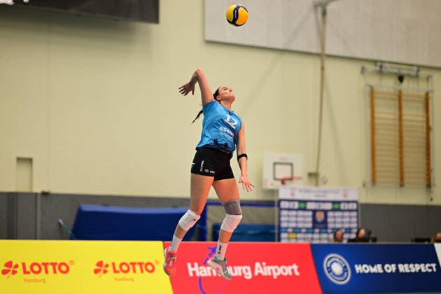 Volleyball I Women I Season 2025 2026 I Bundesliga I Main Round I ETV Hamburger Volksbank Volleys VC Wiesbaden I 14 03 2026 Dagmar Boom 12, VC Wiesbaden Hamburg CU Arena Hamburg Germany Copyright: xLobeca FelixxSchlikisx