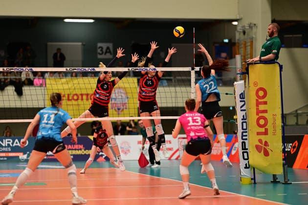 Volleyball, Women, VBL, ETV Hamburger Volksbank Volleys - VC Wiesbaden