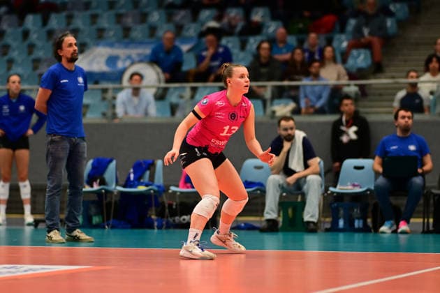 Volleyball I Women I Season 2025 2026 I Bundesliga I Main Round I ETV Hamburger Volksbank Volleys VC Wiesbaden I 14 03 2026 Bietau, Lilly 13, VC Wiesbaden Hamburg CU Arena Hamburg Germany Copyright: xLobeca FelixxSchlikisx