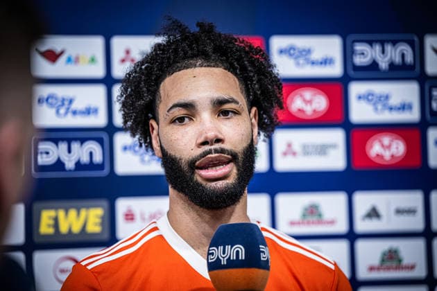 1 Basketball Bundesliga, easyCredit BBL, Season 2025 2026, Men, Main Round, Matchday 24, 14 03 2026, RASTA Vechta MHP Riesen Ludwigsburg Tevin Brown 10 RASTA Vechta before the game Vechta RASTA Dome Lower Saxony Germany