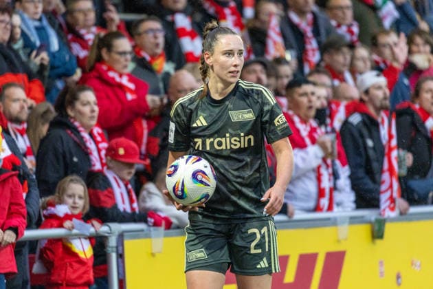 Germany, Google Pixel Womens Bundesliga, Season 2025 2026, Matchday 20, Training Center Cottaweg, RB Leipzig vs 1 FC Union Berlin, White Anna 1 FC Union Berlin, 21 at throw-in Copyright: xMichellexLukax