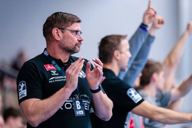 Aaron Ziercke GWD Minden, Coach GER, GWD Minden vs HSG Wetzlar, Handball, 1 Bundesliga, 25 Matchday, Season 2025 2026, 14 03 2026 GER, GWD Minden vs HSG Wetzlar, Handball, 1 Bundesliga, 25 Matchday, Season 2025 2026, 14 03 2026 Minden Copyright: xEibner-Pressefoto JanxRollingerx EP_JSK