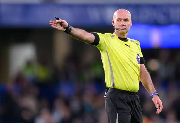 Chelsea v Newcastle United Premier League Match Referee Paul Tierney during the Premier League match at Stamford Bridge, London 14 03 2026 UK Newspapers OUT Copyright: xGraemexWilcocksonx FIL-23131-0043
