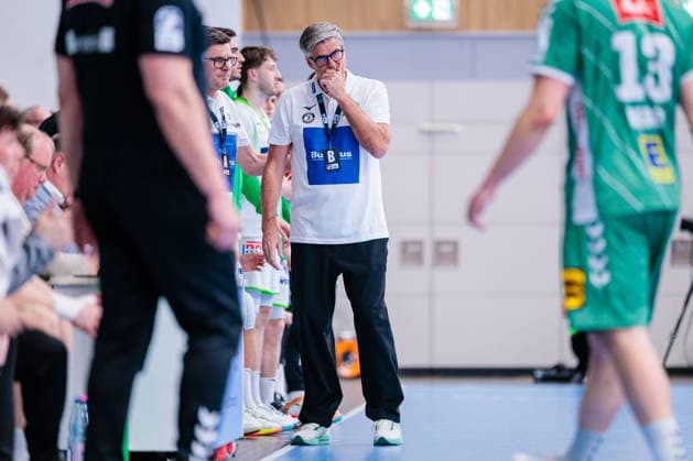 Disappointment for Runar Sigtryggsson HSG Wetzlar, Coach GER, GWD Minden vs HSG Wetzlar, Handball, 1 Bundesliga, 25 Matchday, Season 2025 2026, 14 03 2026 GER, GWD Minden vs HSG Wetzlar, Handball, 1 Bundesliga, 25 Matchday, Season 2025 2026, 14 03 2026 Minden Copyright: xEibner-Pressefoto JanxRollingerx EP_JSK