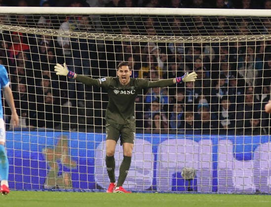 March 14, 2026, Napoli, Campania, ITALIA: Alex Meret of SSC Napoli During the 2025 26 Italian Serie A football match between SSC Napoli and Lecce on March 14, 2026, at the Diego Armando Maradona Stadium in Naples...Pictured: Napoli ITALIA - ZUMAs236 20260314_aap_s236_044 Copyright: xFabioxSassox