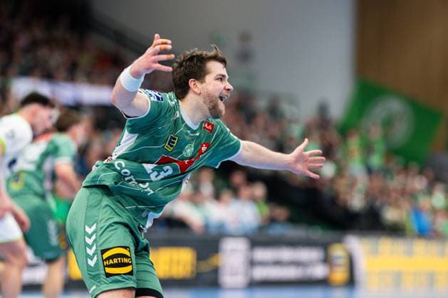 14 03 2026 Handball, 2025 2026, 1 Bundesliga, 25 Matchday, GWD Minden HSG Wetzlar Ian Weber Minden
