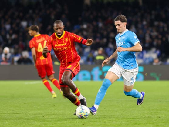 Serie A football match - 2025 26 Napoli vs. Lecce Miguel Gutierrez of SSC Napoli During the 2025 26 Italian Serie A football match between SSC Napoli and Lecce on March 14, 2026, at the Diego Armando Maradona Stadium in Naples. Pictured: NAPOLI stadio Diego Armando Maradona CAMPANIA ITALIA Copyright: xFABIOxSASSOxFabioxSassox Napoli Lecce2026_03_14Fabio Sasso5594
