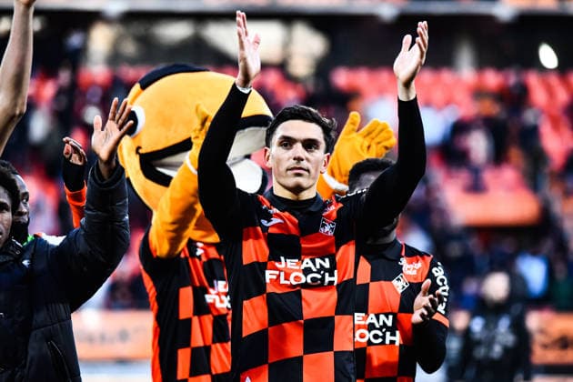 FOOTBALL : FC Lorient vs RC Lens - Ligue 1 - JournÃ e 26 - 14 03 2026 Panos Katseris (FC Lorient) LorientFrance  Copyright: xBaptistexAutissierx